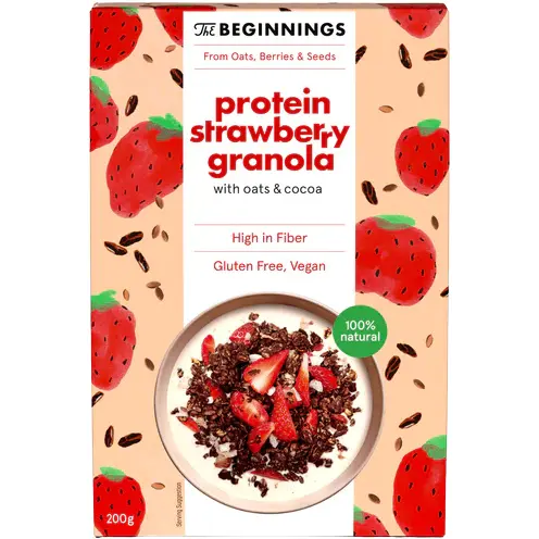 Granola cu Capsuni fara Gluten 200g