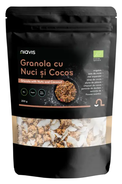 Granola cu nuci si cocos Eco, 200g, Niavis