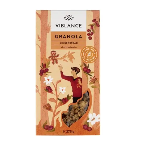 Granola turta dulce fara gluten, 275g, Viblance