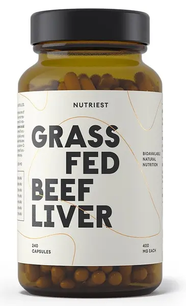 Grass Fed Beef Liver, 240 capsule, Nutriest