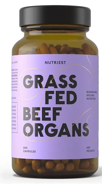 Grass Fed Beef Organs, 240 capsule, Nutriest