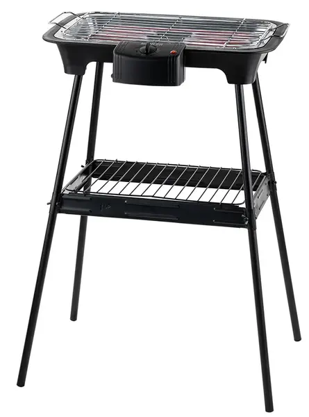 Grătar electric Muhler - MG-3831S, 2000W, nervurat, negru