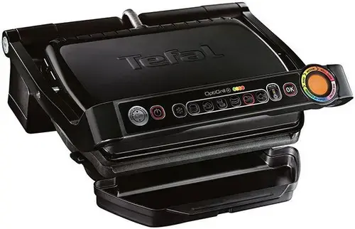 Gratar electric Tefal OptiGrill+ Snacking & Baking GC714834, 2000W, 6 programe (Negru)