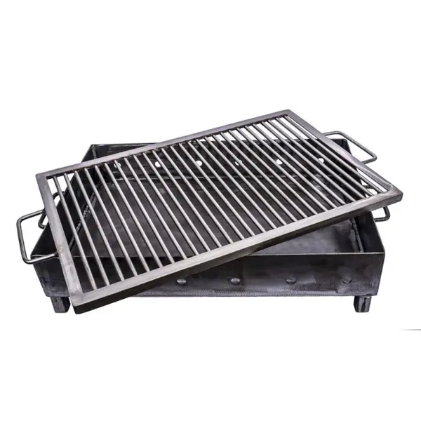 Gratar pe Carbuni, Metalic, Sita Inox, Dimensiune 60 x 40 mm