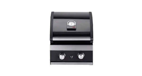 Gratar pe gaz cu 2 arzatoare din inox, incastrabil, gratare din fonta, Grand Halll Classic K02000232A