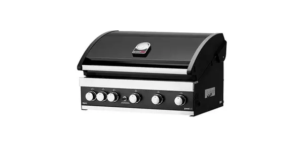 Gratar pe gaz cu 6 arzatoare (5 inox si 1 infrarosu), incastrabil, grile si plita fonta, Grandhall Grandpro Maxim G5 K05000387A