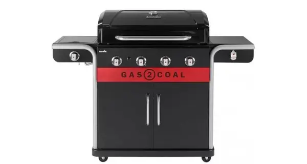 Gratar pe gaz si carbuni hibrid Char-Broil Gas2Coal 2.0 440 cu 4 arzatoare 140926