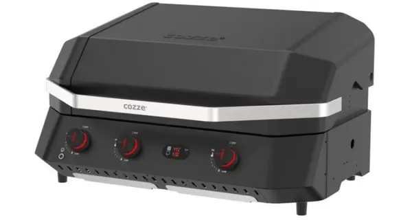 Gratar pe gaz tip plancha si grill cu 3 arzatoare si capac G-800 Combo Cozze