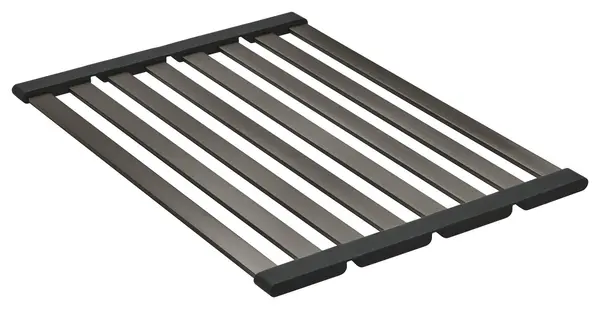 Gratar pliabil Grohe, Multifunction grid 490, 490 x 350mm, otel inoxidabil, pentru chiuveta bucatarie, brushed hard graphite, antracit mat