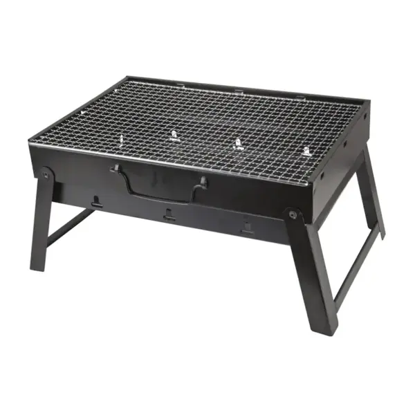Gratar portabil din tabla pentru camping sau gradina 36x29x7.5 cm