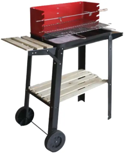 Gratar portabil pe carbune Herly - 29275, 88 x 84 x 34 cm, cu roti