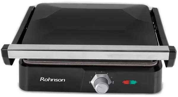 Grătar Rohnson - R-2340, 2200W, nervurat, acoperire antiaderenta, negru