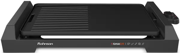 Grătar Rohnson - R-2533, 2000W, antiaderent, cu nervuri, negru