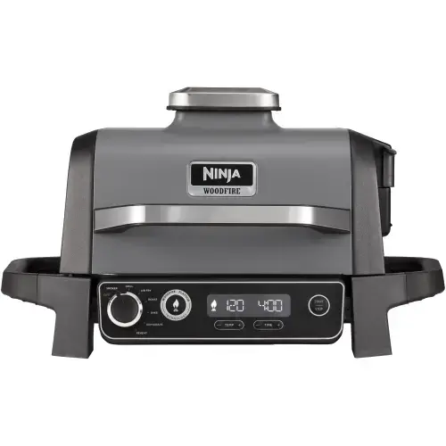Gratar si afumator electric Ninja Woodfire OG701EU, 2400w, 7 functii de gatit (Gri)