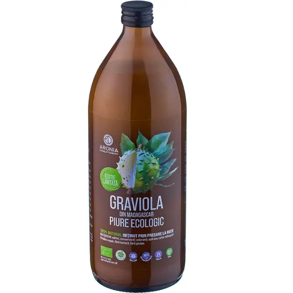 Graviola din Madagascar — piure 100% natural și ecologic, la sticlă de 1L | Ediție Limitată