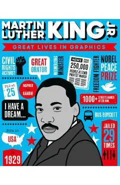 Great Lives in Graphics: Martin Luther King - Button Books