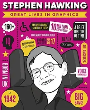 Great Lives in Graphics: Stephen Hawking, Hardback/Books Button