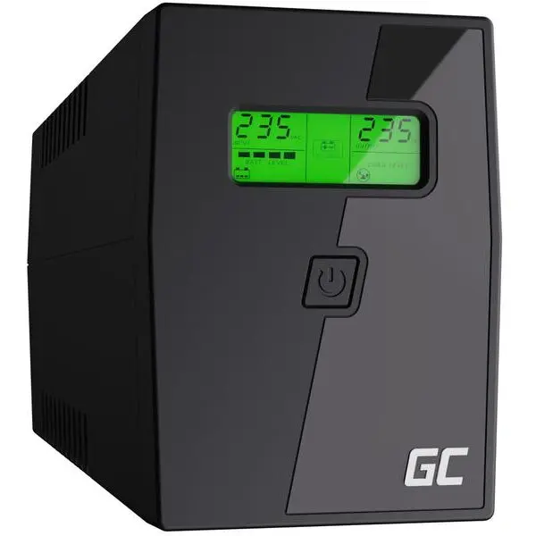 Green Cell UPS Green Cell 600VA 360W Line Interactive AVR LCD Reglaj Automat al Tensiunii cu ecran tactil