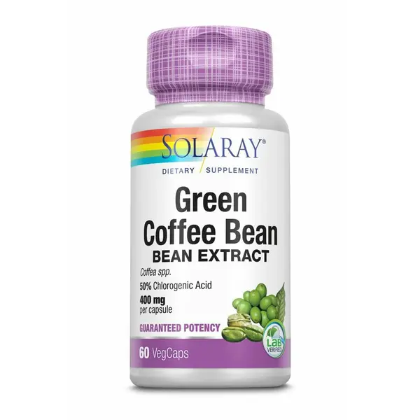 Green Coffee Bean 400mg, Solaray, 60 capsule, Secom