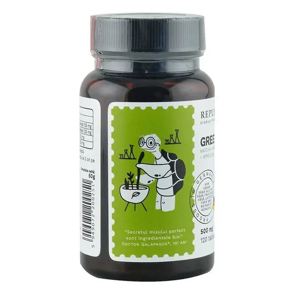 Green Detox (500 mg) supliment alimentar Ecologic Republica BIO, 120 tablete (60 g)
