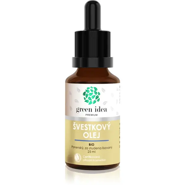 Green Idea Organic plum oil ulei de prune presat la rece 25 ml