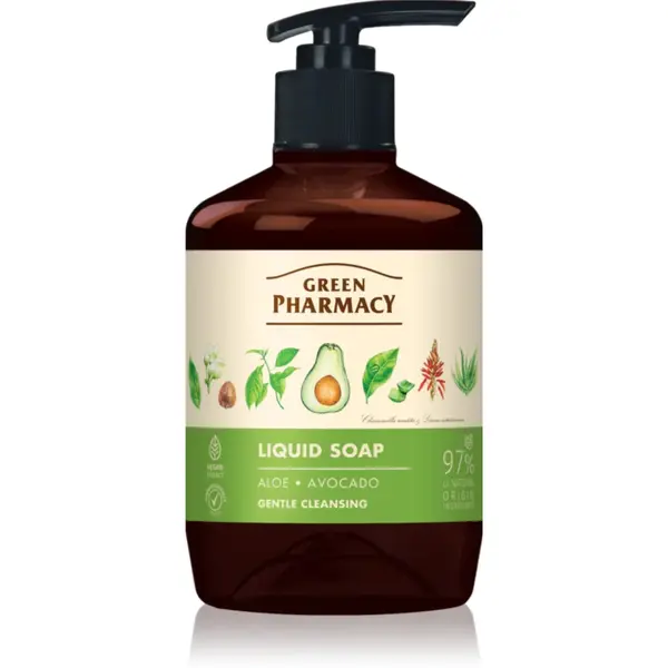 Green Pharmacy Aloe & Avocado Săpun lichid pentru mâini 460 ml