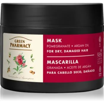 Green Pharmacy Argan Oil & Pomegranate Care Mask masca intensiva pentru par deteriorat