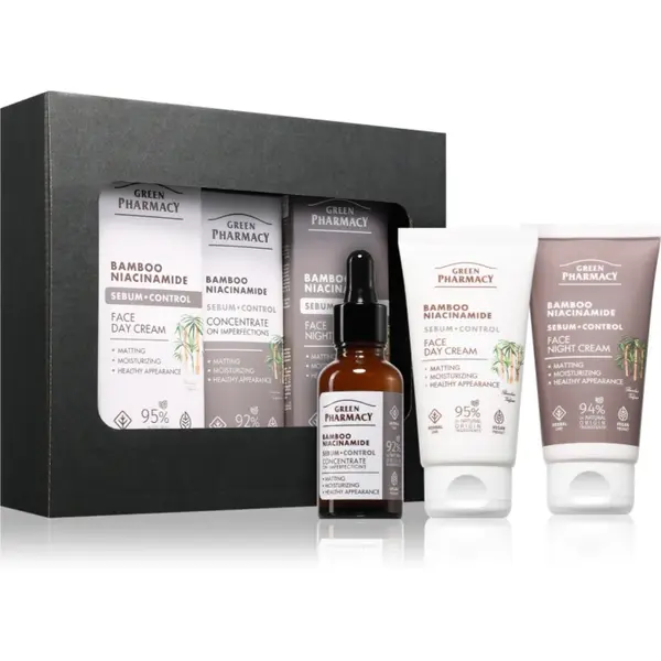 Green Pharmacy Bamboo & Niacinamide Set set cadou pentru o piele perfecta