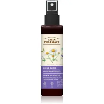 Green Pharmacy Chamomile & Flaxseed oil Elixir elixir leave-in pentru păr vopsit