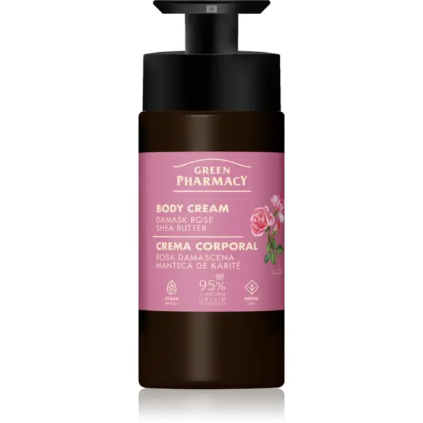 Green Pharmacy Damask Rose & Shea Butter crema de corp 739 ml