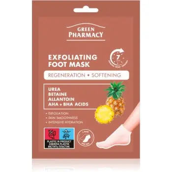 Green Pharmacy Foot Care Exfoliating Foot Mask mască regeneratoare pentru picioare și unghii