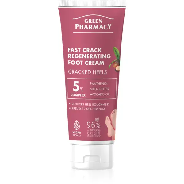 Green Pharmacy Foot Care Regenrating Fast Crack Foot Cream crema regeneratoare pentru pielea crapata a calcaielor 75 ml