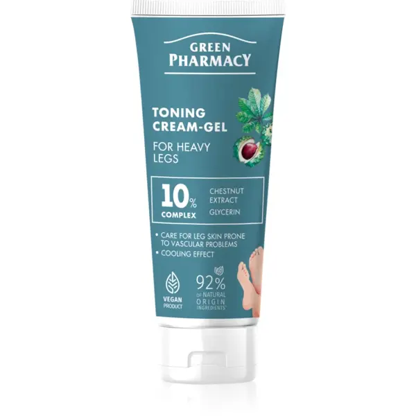 Green Pharmacy Foot Care Toning Foot Cream-Gel For Heavy Legs crema de picioare 75 ml