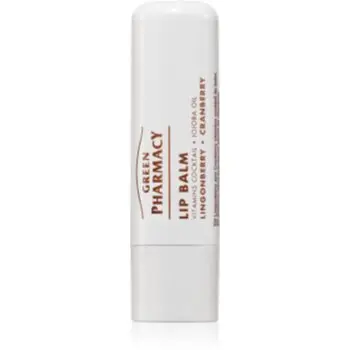 Green Pharmacy Lingonberry and Cranberry Lip Balm balsam de buze nutritiv