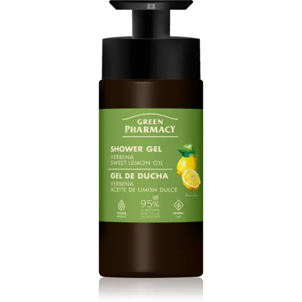 Green Pharmacy Verbena & Sweet Lemon Oil gel de duș 739 ml
