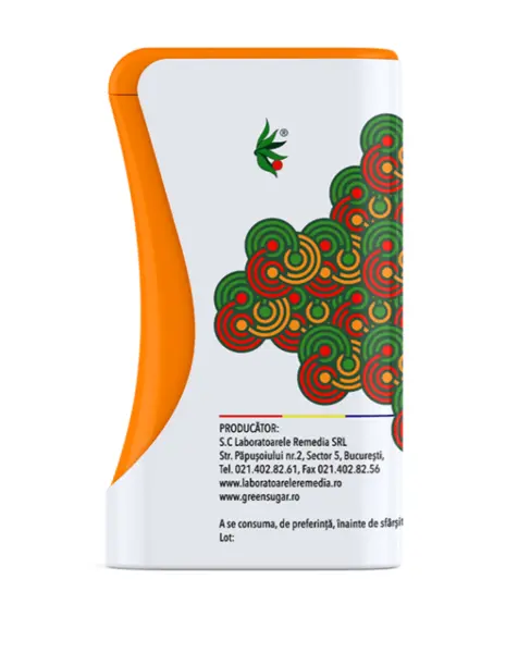 Green Sugar cu dispenser 300 comprimate