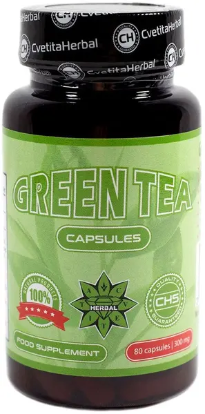 Green Tea, 300 mg, 80 capsule, Cvetita Herbal