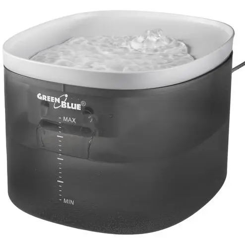 GreenBlue Dozator automat de apa pentru animale de companie Greenblue GB392, capacitate 3L, USB 5V1A, Gri