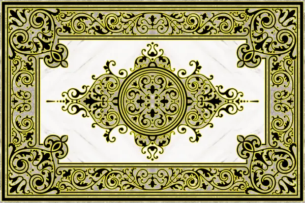 Gresie decorativa / covor ceramic Baroque Zahra 1218616-1B 120X180 (6 placi 60X60) lucioasa