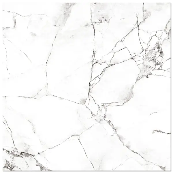 Gresie exterior / interior portelanata Madeline White 45 x 45 cm lucioasa tip marmura