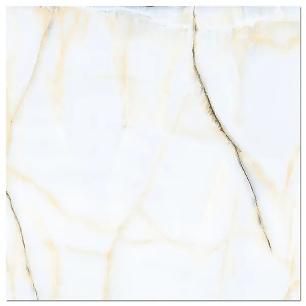 Gresie exterior / interior portelanata Oropesa White 45 x 45 cm lucioasa tip marmura