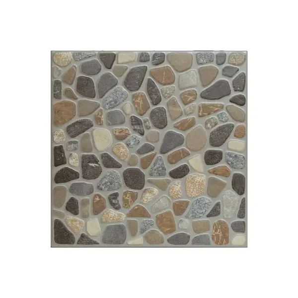 Gresie exterior / interior portelanata Petras Grey 33 x 33 cm mata tip piatra