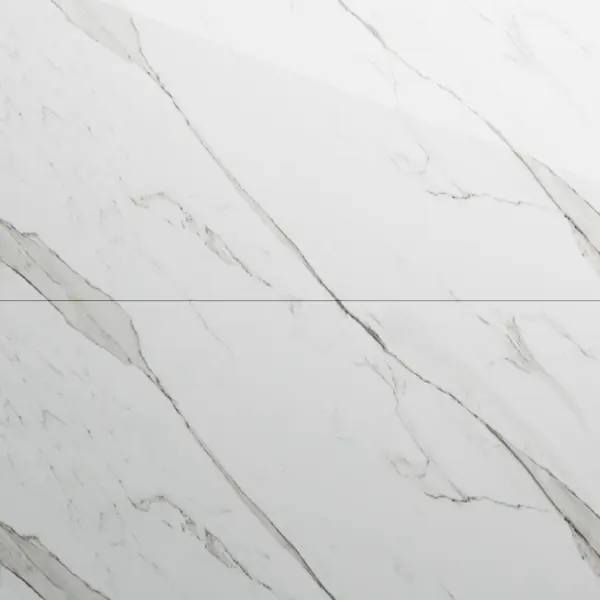Gresie exterior / interior portelanata Royal Statuario Grey 60 x 120 cm lucioasa rectificata tip marmura