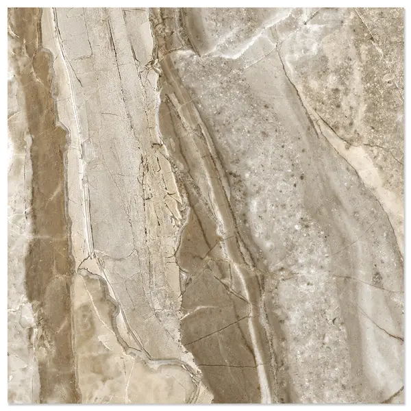 Gresie exterior / interior portelanata Saler Beige 45 x 45 cm lucioasa tip marmura