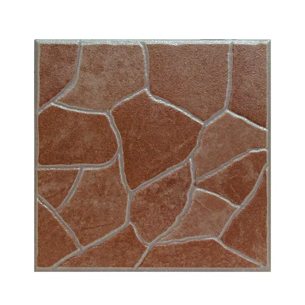 Gresie exterior / interior portelanata Stone Rojo 33 x 33 cm mata tip piatra