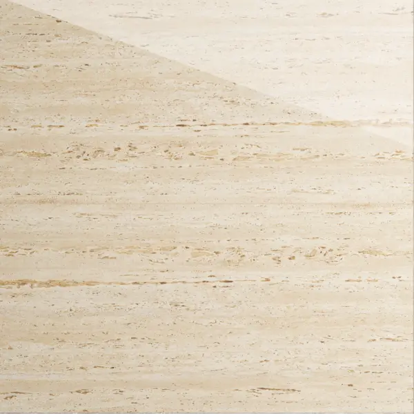 Gresie rectificata exterior / interior Travertino Brass Light 60 x 120 cm lucioasa portelanata tip piatra naturala
