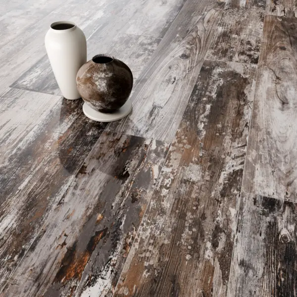 Gresie tip parchet exterior / interior Woodsman Deep Forest 20 x 120 cm mata portelanata