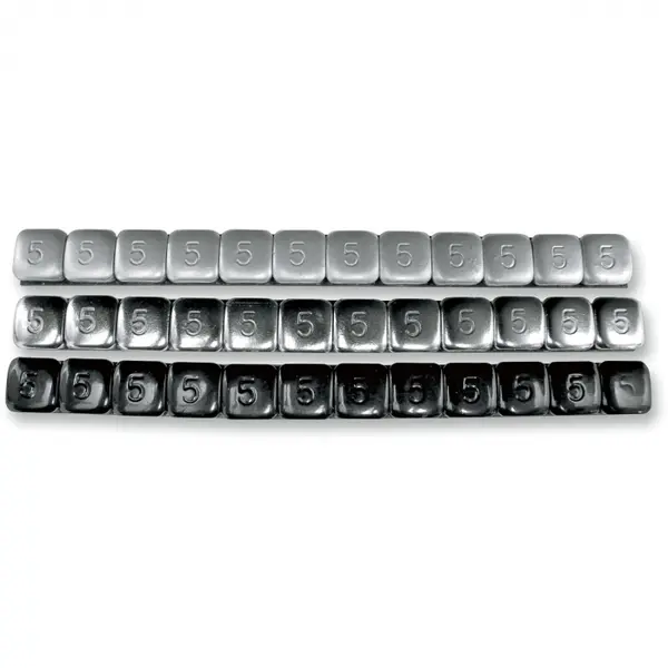 Greutatati echilibrare roata KL Genuine 7gr. 36 buc. negru