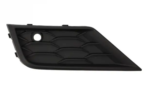 Grila bara fata dreapta (cu gauri senzori parcare, plastic, negru) VW TIGUAN dupa 2007