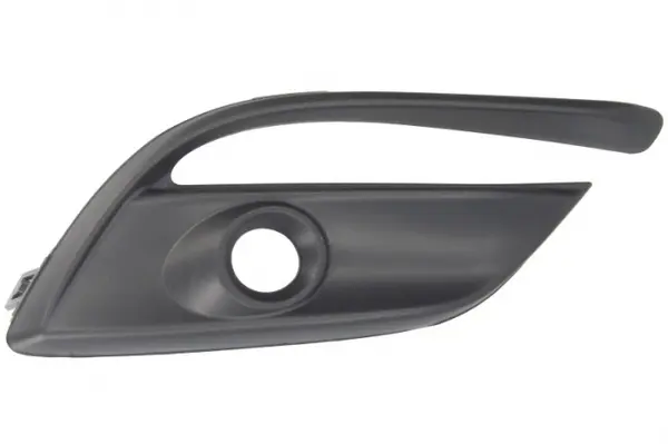 Grila bara fata Dreapta (cu orificii pentru lampa ceata, plastic, negru) potrivit MAZDA 3 07.13- 02.17-03.19